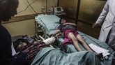 Bentrokan antara tentara Israel dan pendudul Palestina saat demonstrasi juga menyebabkan dua orang tewas dan 155 lainnya terluka, dengan dua di antaranya berada dalam kondisi kritis. (Anadolu/Mustafa Hassona)