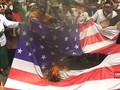 VIDEO: Kecam Trump, Bendera AS & Israel Dibakar