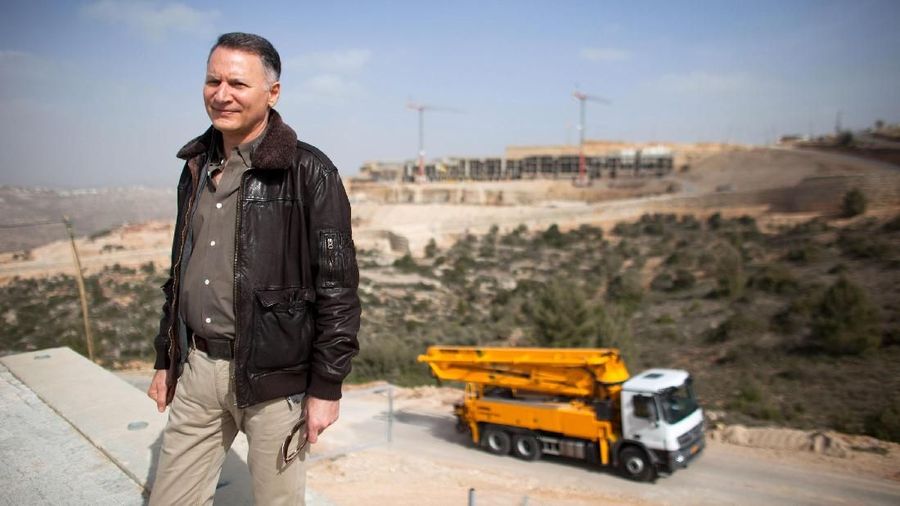 RAWABI, WEST BANK - FEBRUARY 08:  Bashar Masri, the Palestinian-American developer of Rawabi, visits the site on February 8, 2012 in Rawabi, West Bank. The planned Palestinian city, with the first stage expected to be finished in two years, will have six neighborhoods and a population of 40,000.  (Photo by Uriel Sinai/Getty Images)