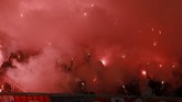 Pertandingan Partizan vs Red Star sendiri berakhir imbang 1-1. Red Star kini unggul sembilan poin atas Partizan di puncak klasemen Liga Super Serbia. (REUTERS/Djordje Kojadinovic)