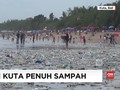 VIDEO: Jelang Akhir Tahun, Pantai Kuta Penuh Sampah