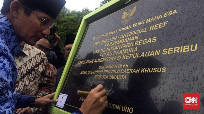 Sandi Ubah Sebutan Kepulauan Seribu Agar Jadi 'Beranda' DKI