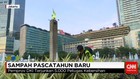 Pembersihan Sampah di Jalan Sudirman-Thamrin Pasca Tahun Baru