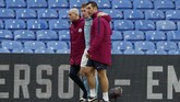 Manajer Pep Guardiola tidak menyebutkan cedera yang dialami Kevin De Bruyne, tapi memastikan gelandang asal Belgia itu tidak mengalami cedera yang serius. (REUTERS/David Klein)