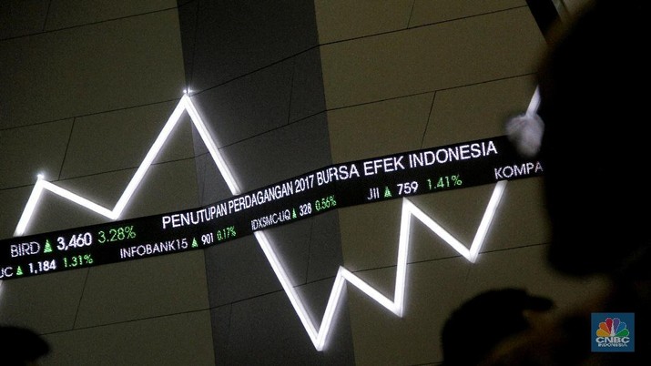 Presiden Joko Widodo resmi menutup perdagangan bursa tahun 2017 di Bursa Efek Indonesia, Jakarta, Jumat (29/12/2017). Perdagangan bursa ditutup menguat pada angka 6,355