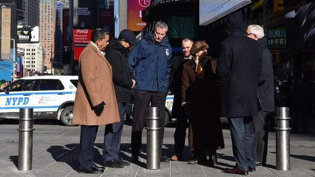 Setelah Teror Truk, New York Tambah 1.500 Tonggak Trotoar