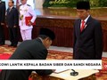 VIDEO: Jokowi Lantik Kepala BSSN