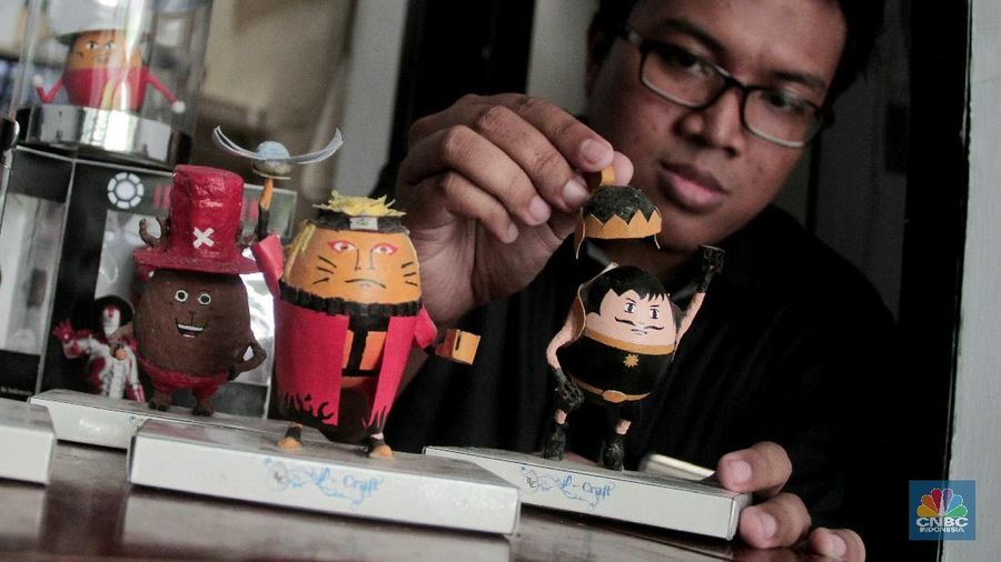 Action Figure dari Limbah Telur