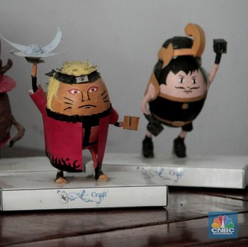Action Figure dari Limbah Telur