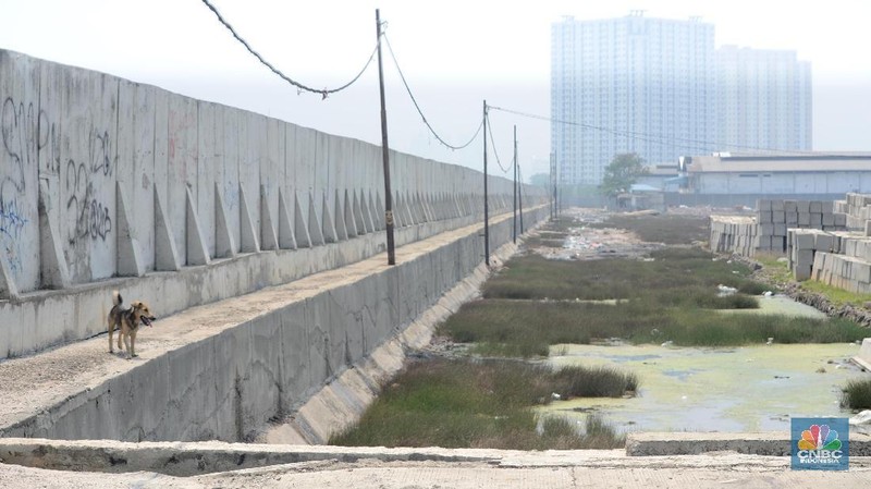 Pembangunan tanggul raksasa dibuat untuk mengatasi banjir pasang air laut (banjir rob) di kawasan pesisir utara.