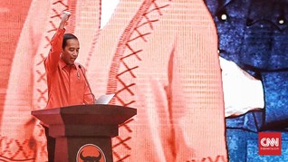 Jokowi Beri Arahan di Rakernas PDIP, 3 Kali Teriak Merdeka