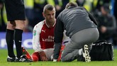 Arsenal harus kehilangan Jack Wilshere karena cedera dan digantikan Mohamed Elneny pada menit ke-57. (REUTERS/David Klein)