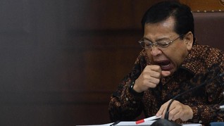 Setnov Tertidur saat Sidang Korupsi e-KTP