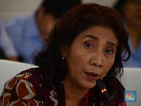 Menteri Susi Tertawa Geli Tonton Video Demo Cantrang Kemarin