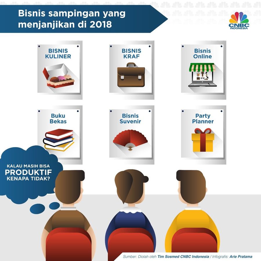 Berikut bisnis sampingan yang bisa dipilih tahun 2018.