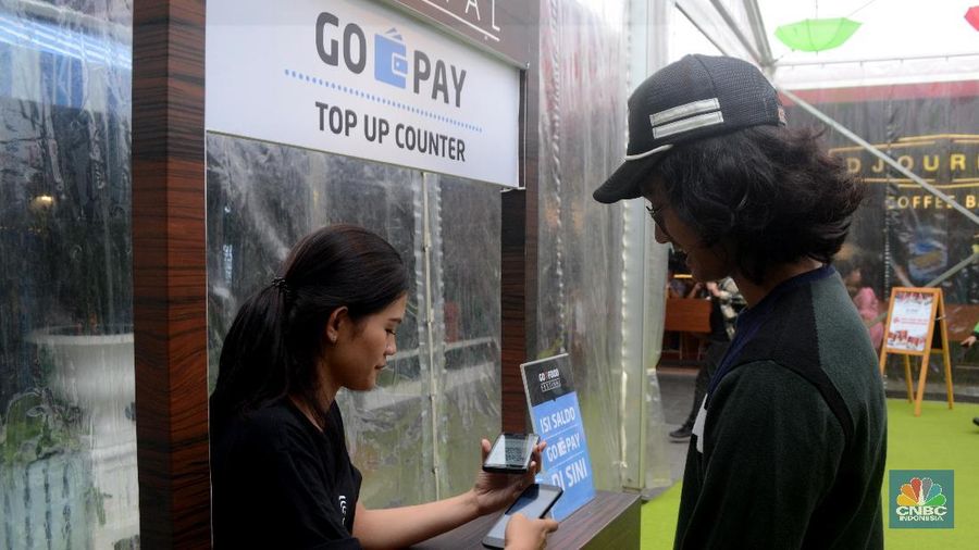 Go-Pay saat ini sudah bisa digunakan di Modern Town market, Tangerang.