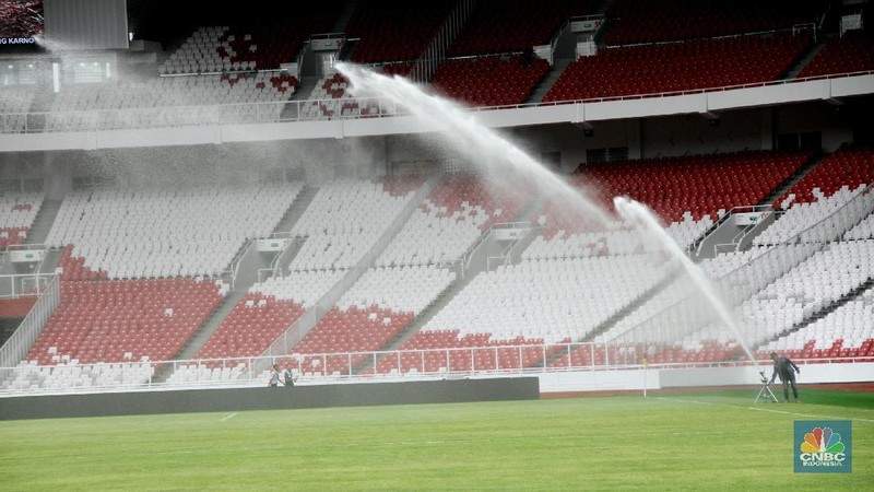 Stadion Utama Gelora Bung Karno gunakan rumput jenis zoysia matrella, yang merupakan rumput kelas 1 standar FIFA
