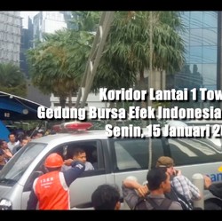 VIDEO: Koridor Lantai 1 Gedung BEI Ambruk