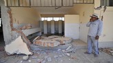 Chala dan Acari adalah dua di antara area yang paling terdampak. Di dua lokasi itu sekitar 100 rumah ambruk. (REUTERS/Diego Ramos)