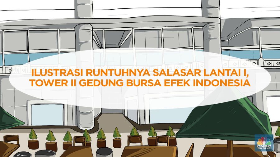 Ilustrasi Lantai Mezanin Tower II Bursa Ambruk ilustrasi mezanin ambruk