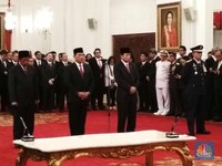 Presiden Lantik Anggota Kabinet Kerja Baru