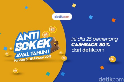 Selamat! Ini Dia 25 Pemenang Detikcom Anti Bokek Awal Tahun Selamat! Ini Dia 25 Pemenang Detikcom Anti Bokek Awal Tahun