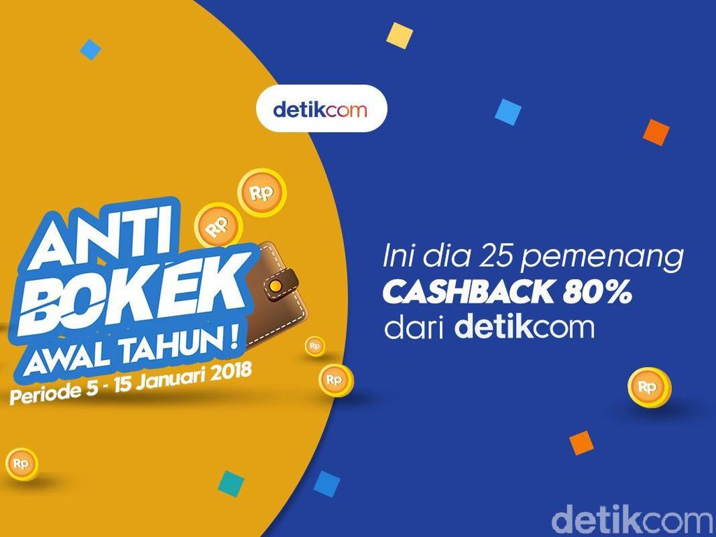 Selamat! Ini Dia 25 Pemenang Detikcom Anti Bokek Awal Tahun Selamat! Ini Dia 25 Pemenang Detikcom Anti Bokek Awal Tahun