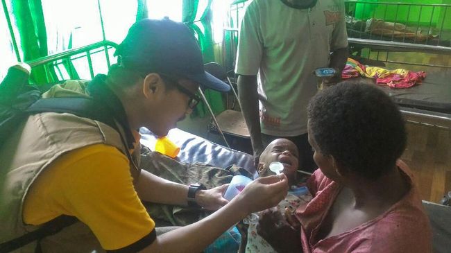 Cerita Dokter Anak Tangani Campak dan Gizi Buruk di Asmat