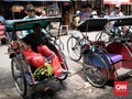 Legalkan Becak, Pemprov DKI Revisi Perda Ketertiban Umum