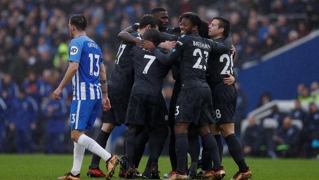 Chelsea Permalukan Brighton & Hove Albion 4-0