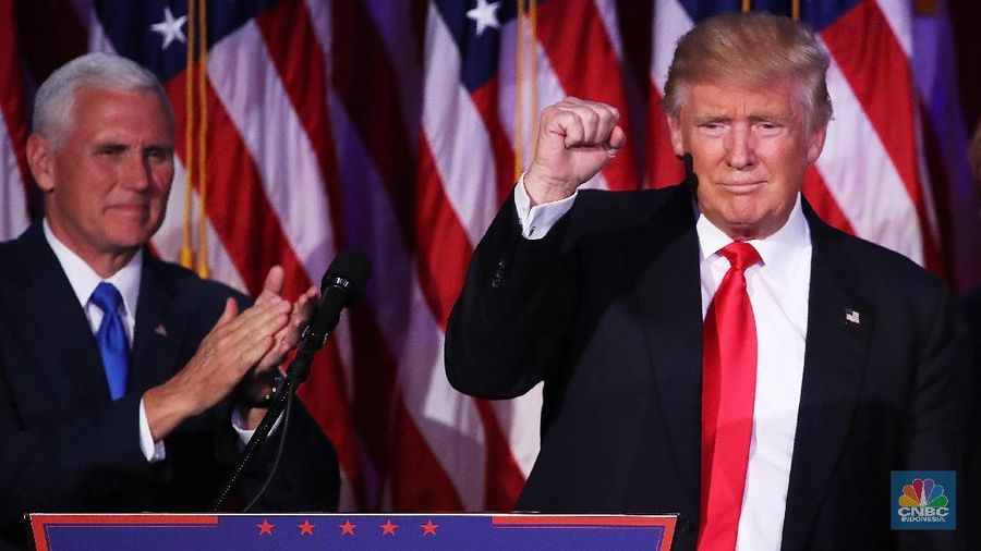 Presiden AS Donald Trunp batal dimakzulkan di Senat AS, Rabu (5/2/2020).