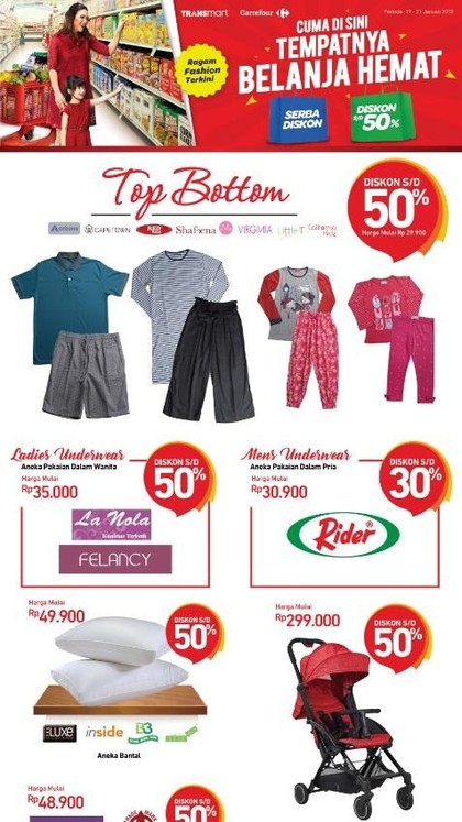 Brand Pakaian & Sepatu Ini Diskon hingga 50% di Transmart Carrefour Brand Pakaian & Sepatu Ini Diskon hingga 50% di Transmart Carrefour