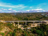 Foto Udara Keindahan Infrastruktur Jembatan Terpanjang di NTT