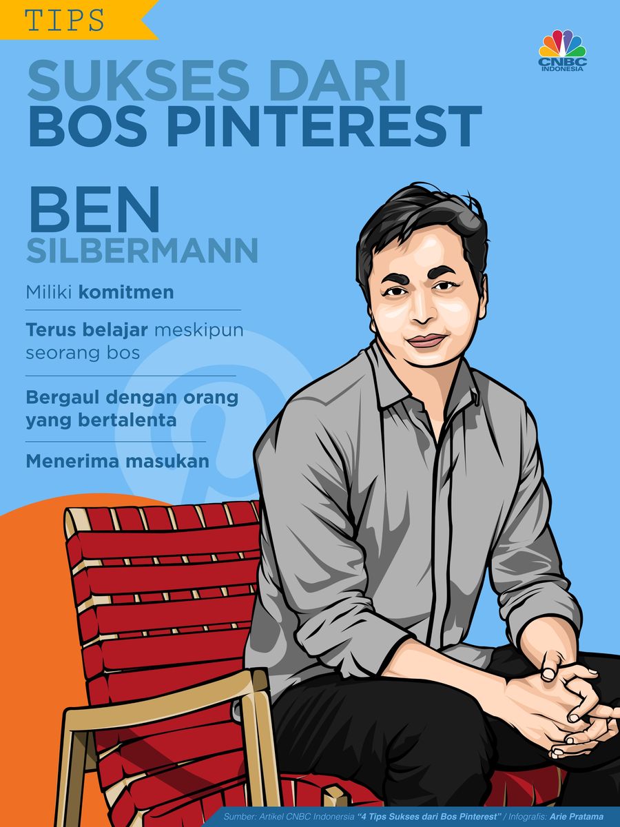 Tips Sukses dari Bos Pinterest Bos Pinterest, Ben Silbermann memberikan tips sukses.