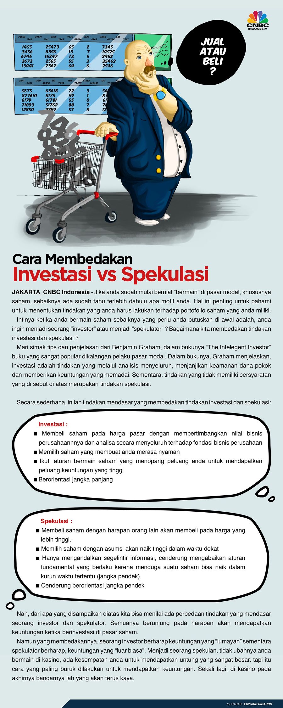 Investasi dan spekulasi di pasar saham