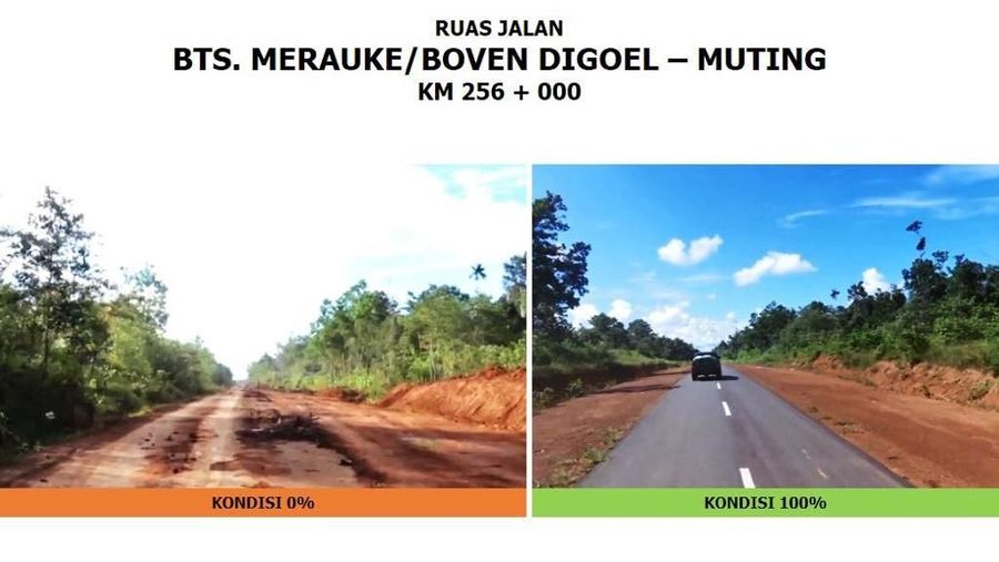 Kementerian Pekerjaan Umum dan Perumahan Rakyat (PUPR) menargetkan pembangunan jalan Trans Papua di akhir tahun 2019.