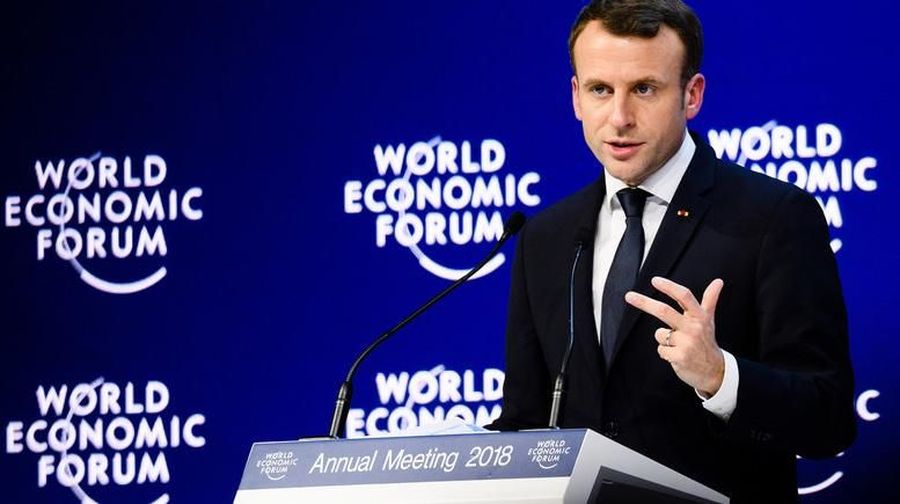 World Economic Forum Annual Meeting yang berlangsung pada 23-26 Januari 2018 di Davos, Swiss