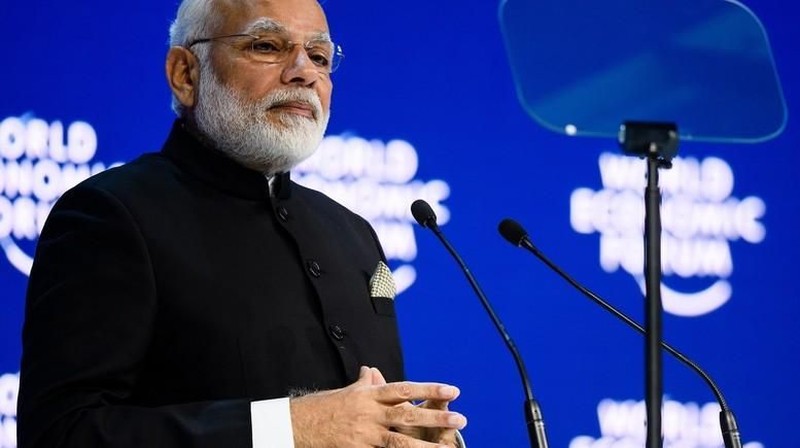 World Economic Forum Annual Meeting yang berlangsung pada 23-26 Januari 2018 di Davos, Swiss