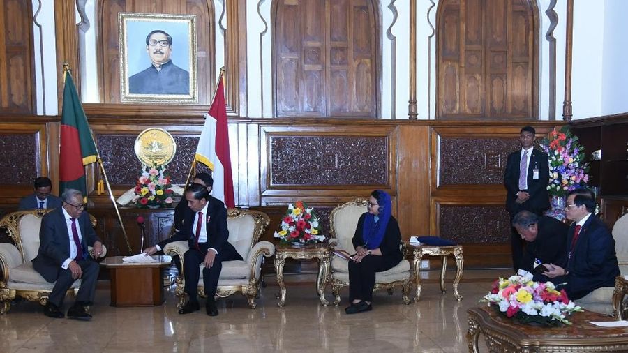 Presiden Jokowi nyatakan siap tingkatkan kerja sama perdagangan dengan Bangladesh
