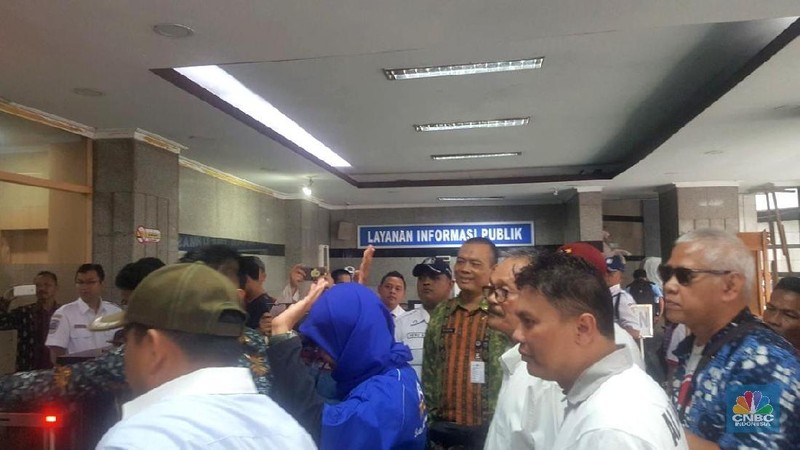 Sejumlah perwakilan dari taksi online diterima oleh Kementerian Perhubungan guna berdialog terkait penolakan terhadap Permen Perhubungan Nomor 108 tahun 2017.