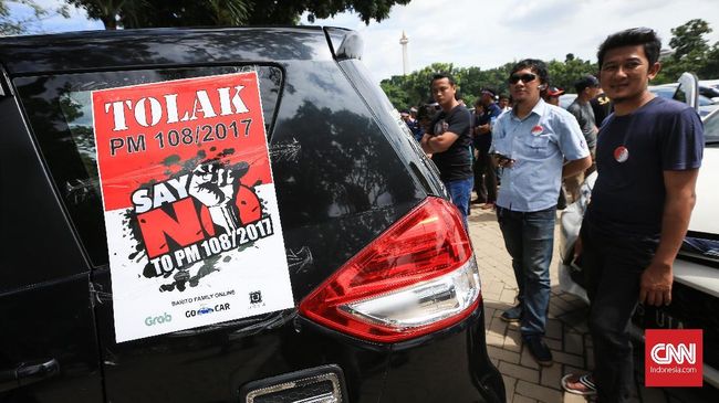 Tujuh Tuntutan Sopir Taksi Online Saat Temui Jokowi