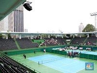 Melihat Stadion Tenis yang Baru Diresmikan Jokowi