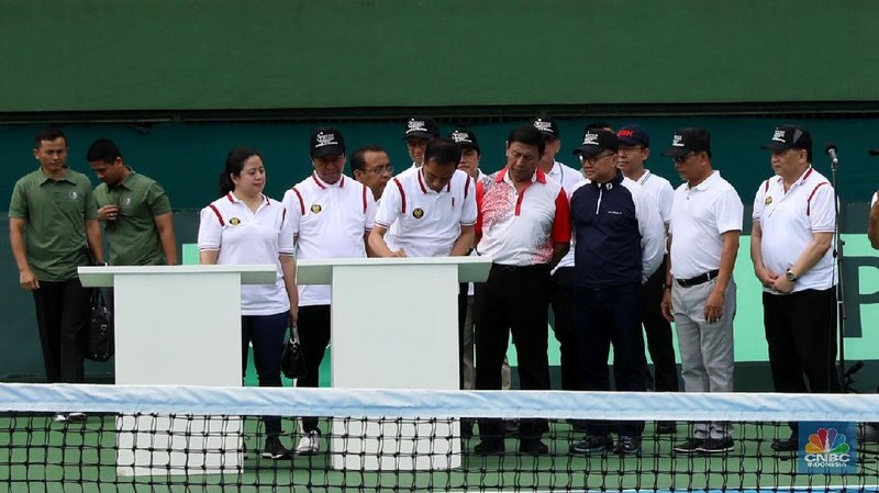 Presiden Joko Widodo hari ini, Sabtu (03/02/2018), meresmikan Stadion Tenis di Gelora Bung Karno