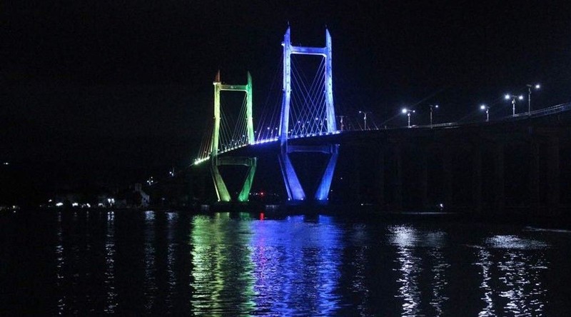 Jembatan Teluk Kendari. (Biro Pers Sekretariat Presiden) Jembatan Teluk Kendari. (Biro Pers Sekretariat Presiden)