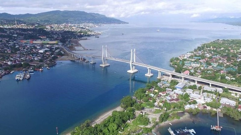Jembatan Merah Putih kini dilengkapi kantor pemeliharaan.