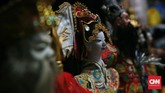 Tokoh penting yang memberikan inspirasi akan kegigihan, semangat, kejujuran, kebijaksanaan serta integritas dalam pewayangan Potehi dan wayang kulit China-Jawa adalah sosok Raja Muda “Sie Jin Kwi”. (CNN Indonesia/Andry Novelino)