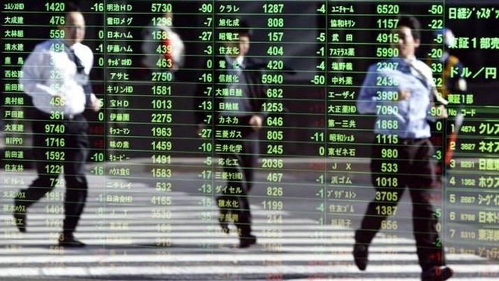 Bursa saham utama kawasan Asia kompak dibuka di zona merah pada perdagangan hari ini.