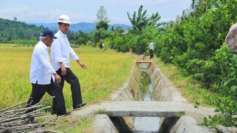 Presiden Tinjau Program Padat Karya Tunai di Seram Bagian Barat.