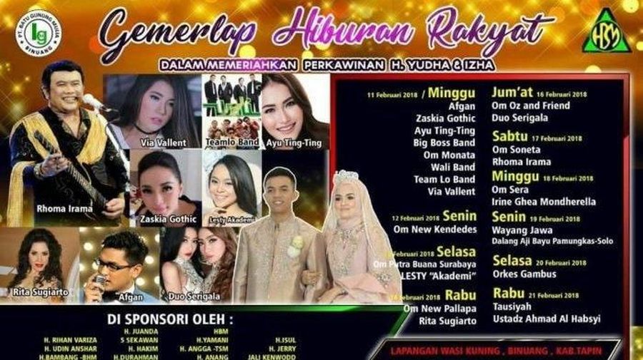 Di Balik Resepsi Mewah Anak Raja Tambang Batu Bara