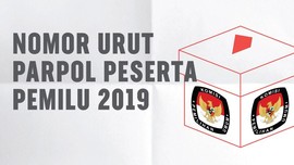 Nomor Urut Parpol Peserta Pemilu 2019